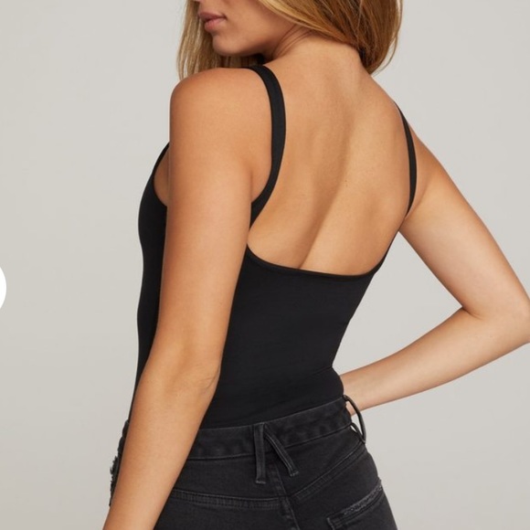 Good American The Modern Tank Bodysuit in Black - Picture 4 of 8
